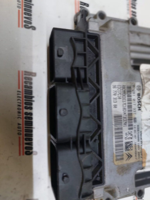 ECU Calculator Motor PEUGEOT 206, 0281017837, 9677031380, EDC17C10