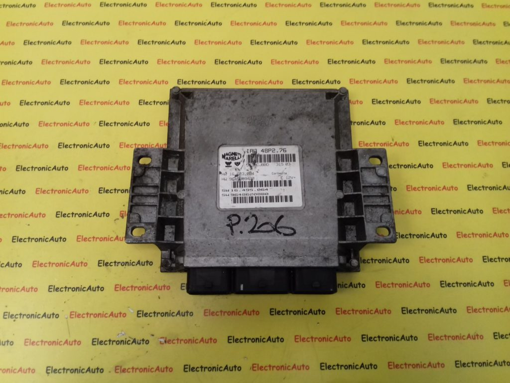ECU Calculator Motor Peugeot 206 1.1, 9648620880, 9645989480, IAW48P276