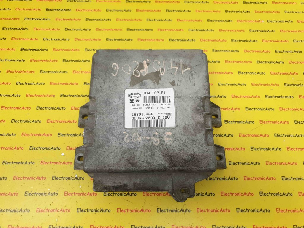 ECU Calculator Motor Peugeot 206 1.4, 16301464, 9636727080 E, IAW 1AP.81