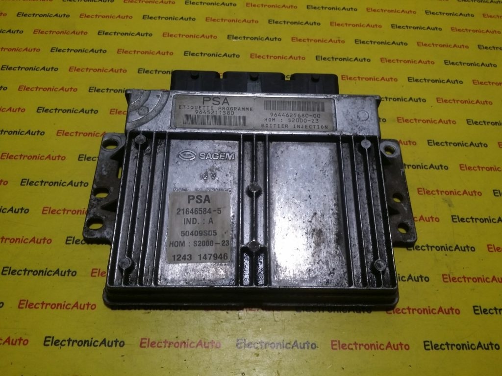 ECU Calculator motor Peugeot 206 1.4 9645211580, 964462568000
