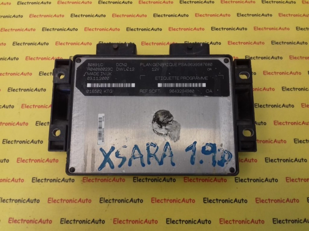 ECU Calculator motor Peugeot 206 1.9 9639587680, R04080023D