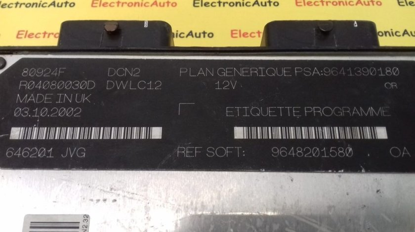 ECU Calculator Motor Peugeot 206 1.9, 9648201580, 9641390180