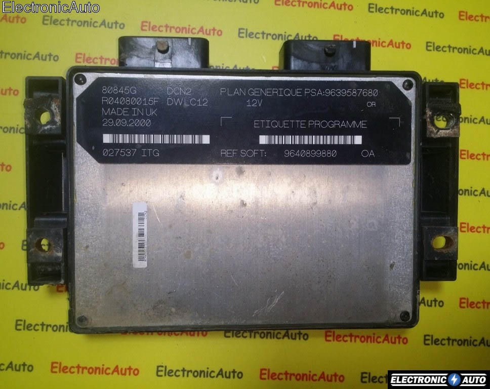 ECU Calculator Motor PEUGEOT 206 1.9, R04080015F, 9640899880, 9639587680