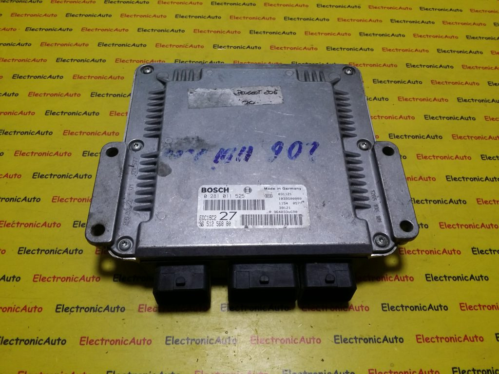 ECU Calculator motor Peugeot 206 2.0 hdi 0281011525, 9651256880