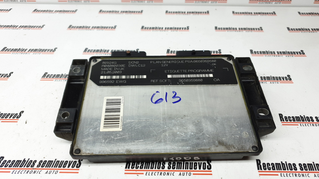 ECU Calculator Motor PEUGEOT 206 R04080030E, 9650359580, 9650359880,