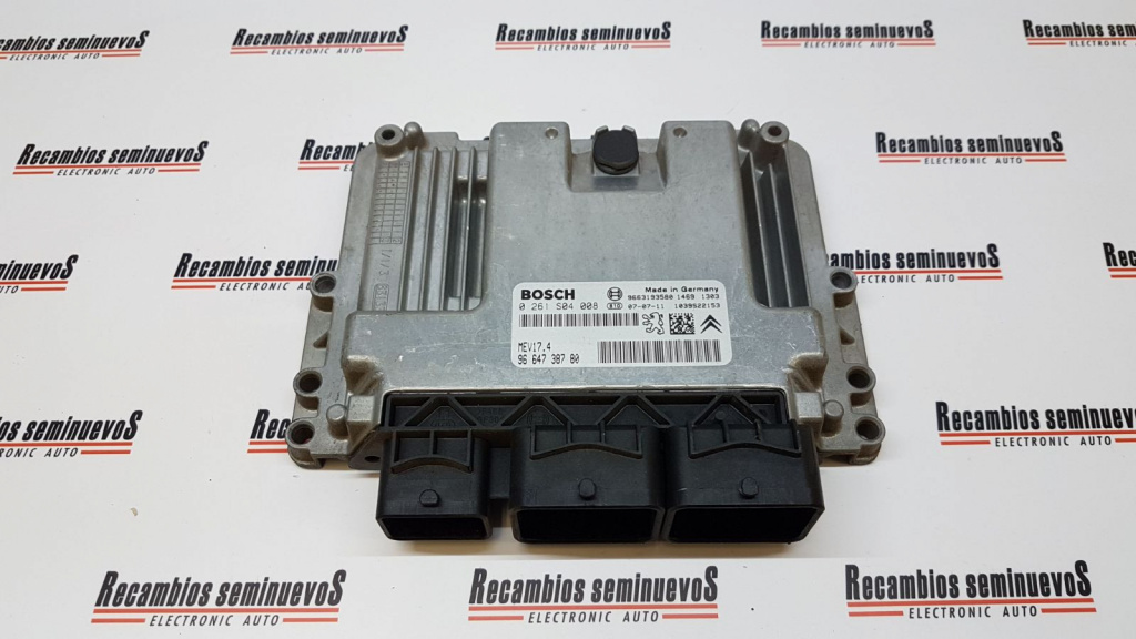 ECU Calculator Motor PEUGEOT 207, 0261S04008, MEV174, 9664738780, 9663193580,