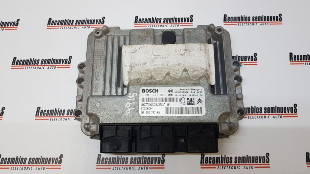 ECU Calculator Motor PEUGEOT 207, 0281011966, EDC16C34, 9662670780, 9653958980,