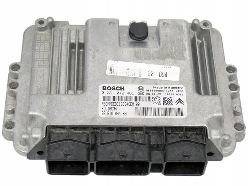 ECU Calculator Motor PEUGEOT 207, 0281012465, EDC16C34, 9661084480, 9653958980,