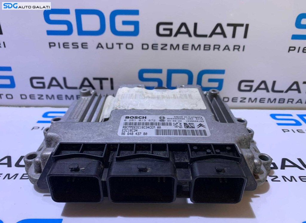 Ecu Calculator Motor Peugeot 207 1.6 HDI 2006 - 2014 Cod 9664843780 0281013872 [L3347]