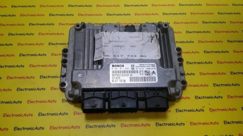 ECU Calculator motor Peugeot 307 1.6HDI 0281011863, 9661773380