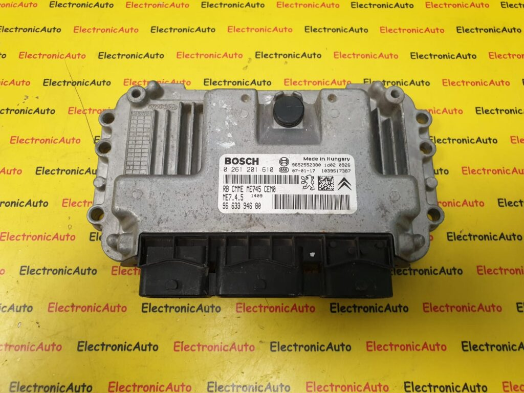 ECU Calculator Motor Peugeot 307 1.6V, 0261201610, 9663394680,