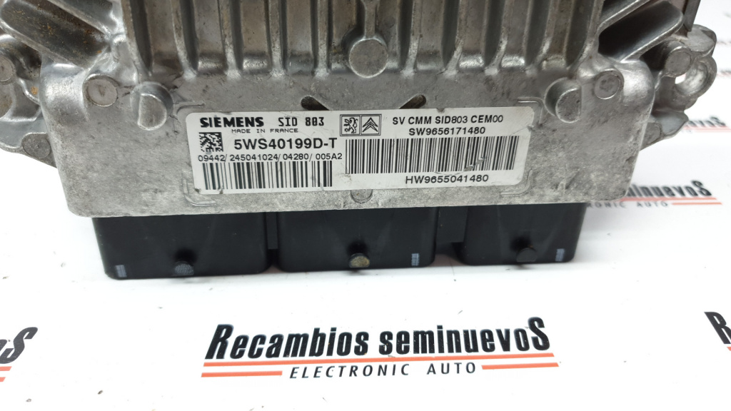 ECU Calculator Motor PEUGEOT 307, 5WS40199DT , SID803, 9656171480, 9655041480,