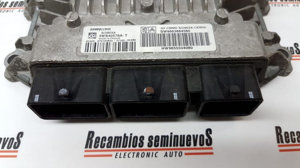 ECU Calculator Motor PEUGEOT 307, 5WS40578AT, SID803A, SW 9663884580, HW 9655534080,