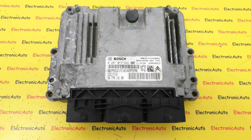 ECU Calculator Motor Peugeot 308 1.6HDi, 0281017333, 9677013180, EDC17C10