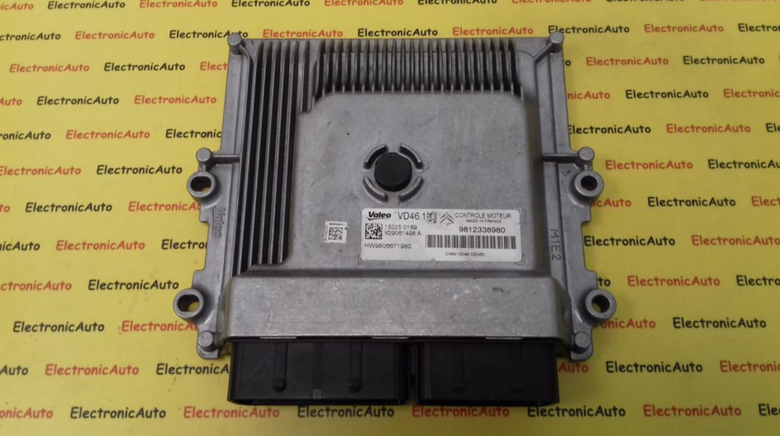 ECU Calculator Motor Peugeot 308, 9812338980, 9806671980, V29061498A