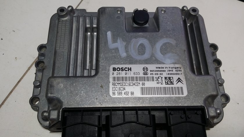 ECU Calculator motor Peugeot 406 1.6HDI 0281011633