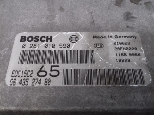 ECU Calculator Motor Peugeot 406 2.0 HDI, 0281010590, 9643527480