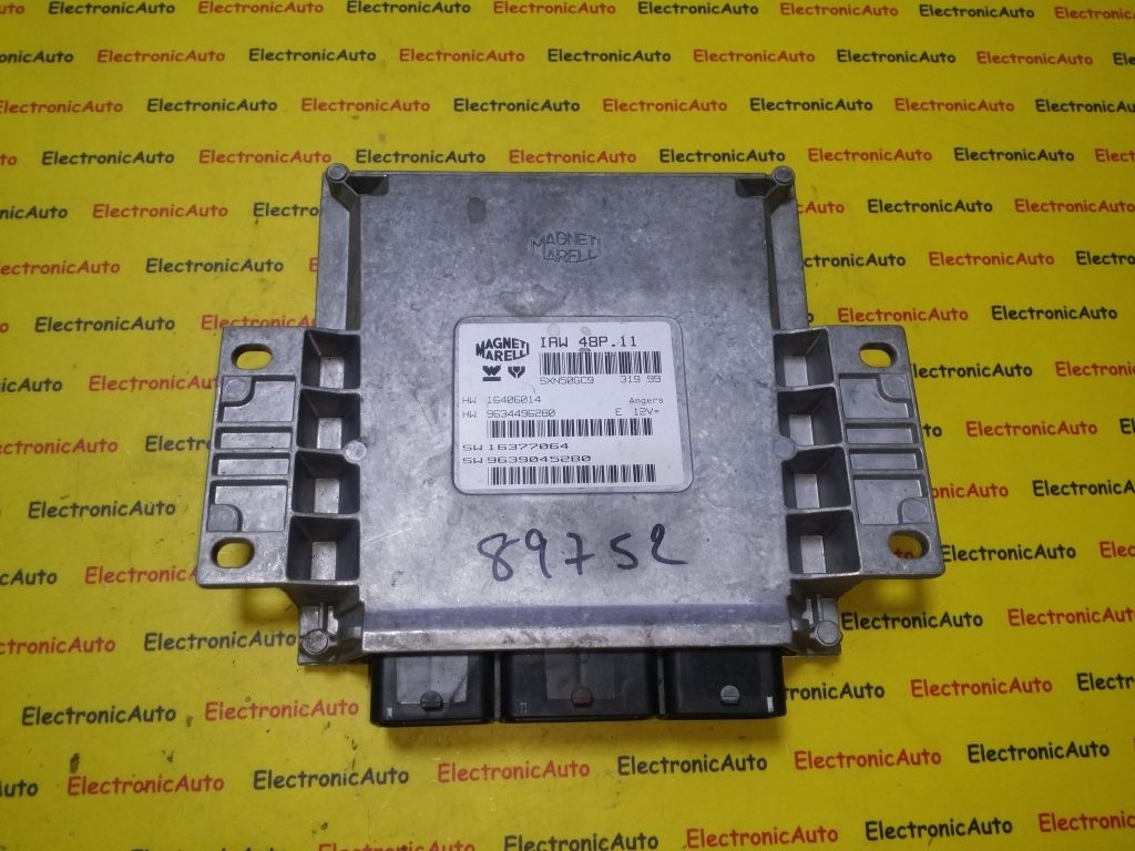 ECU Calculator motor Peugeot 406, 9634496280, 9639045280, IAW48P11,