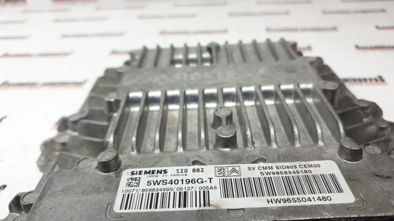 ECU Calculator Motor PEUGEOT 407, 5WS40196GT, SID803, SW 9658345180, HW 9655041480,