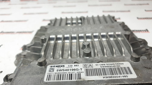 ECU Calculator Motor PEUGEOT 407, 5WS40196GT, SID803, SW 9658345180, HW 9655041480,