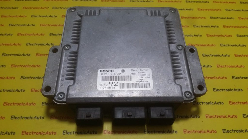 ECU Calculator motor Peugeot 807 2.0 hdi 0281011334, 9652590480