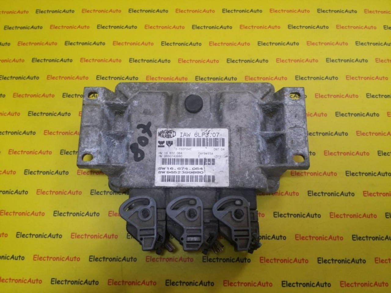 ECU Calculator Motor Peugeot, 9652399880, IAW6LP307, 3EBSF64E, 9650743880