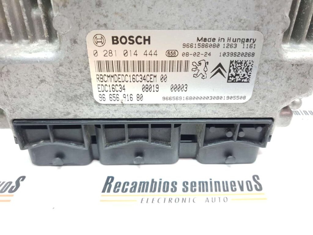 ECU Calculator Motor PEUGEOT BIPPER, 0281014444, EDC16C34, 9665691680, 9661586080,