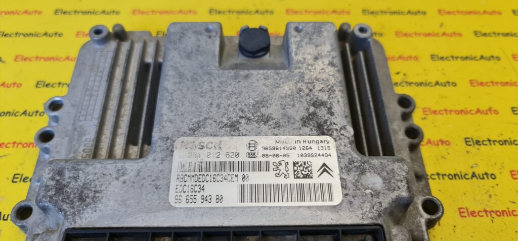 ECU Calculator Motor PEUGEOT CITROEN, 0281012620, 9665594380, 9659614980,