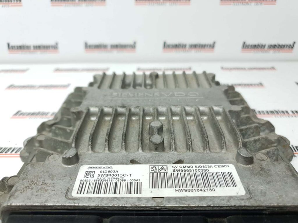 ecu Calculator Motor PEUGEOT EXPERT, 5WS40615CT, SID803A, 9665100380, 9661642180,