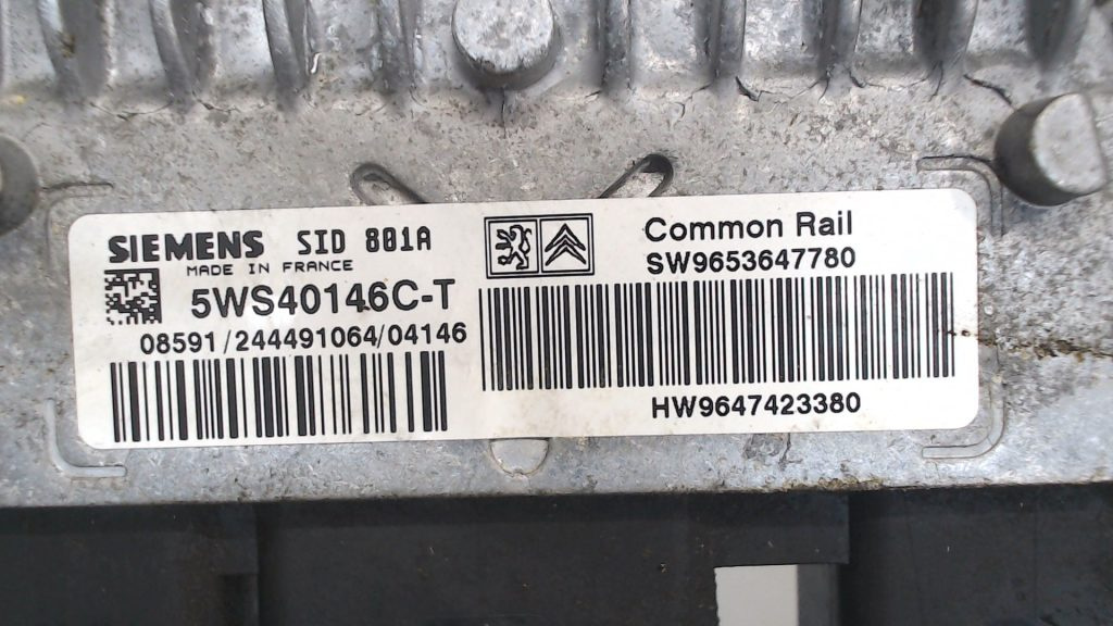 ECU Calculator motor Peugeot PARTNER, 5WS40146CT, 9653647780,