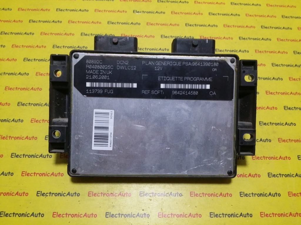 ECU Calculator motor Peugeot Partner 9641390180, R04080025C