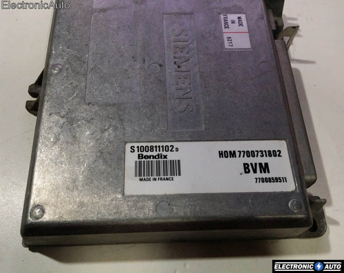 ECU Calculator motor Renault 19, S100811102D, HOM 7700731802,