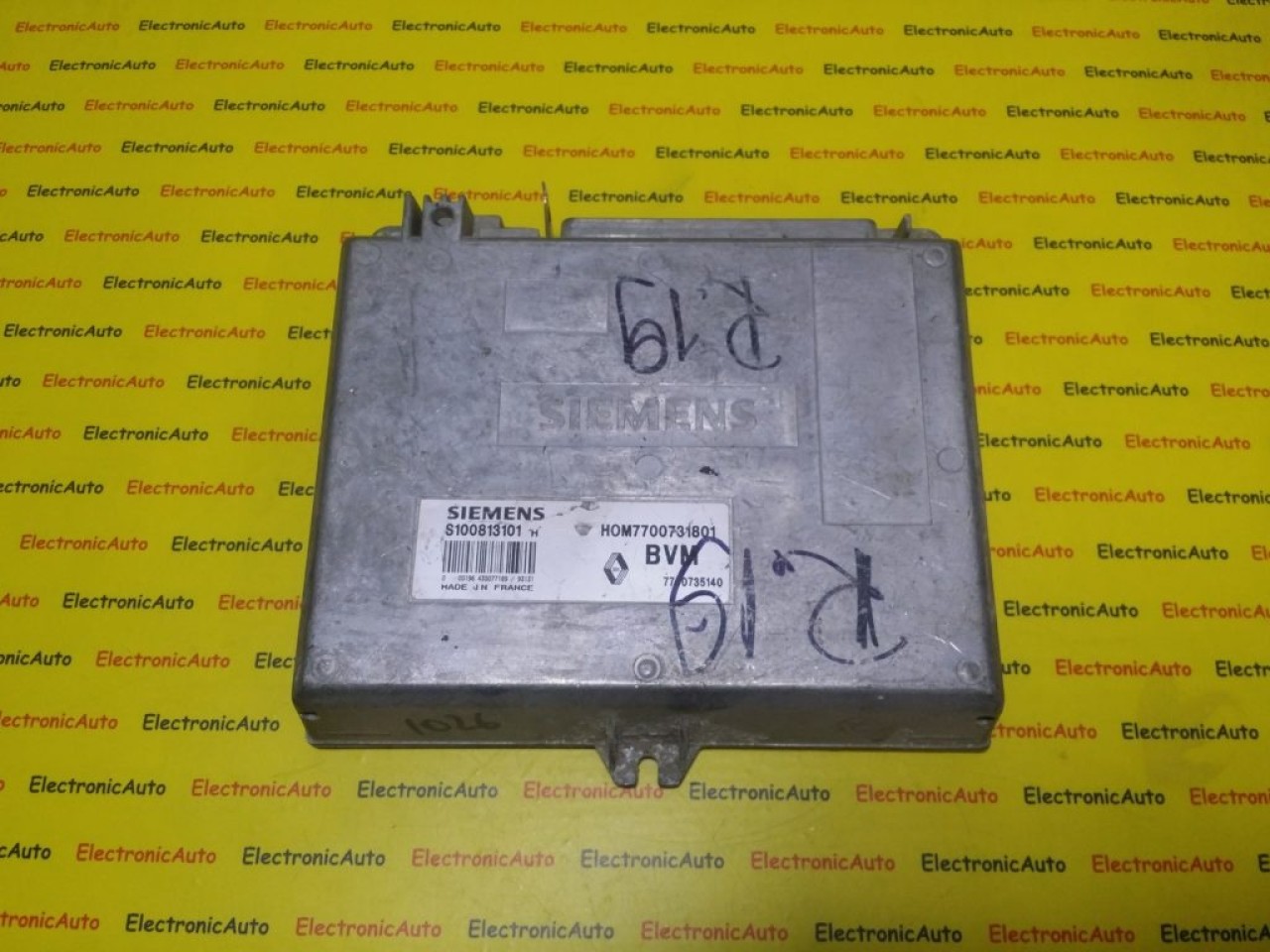 ECU Calculator Motor Renault, 7700735140, HOM7700731801, S100813101H