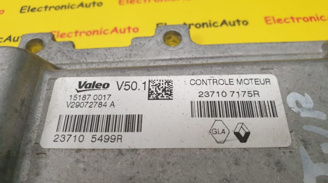 ECU Calculator Motor Renault Captur, 237105499R, 237107175R, V29072784A