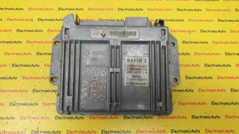 ECU Calculator Motor Renault Clio 1.2, 7700115161, HOM7700113511, 216548214, SAFIR2