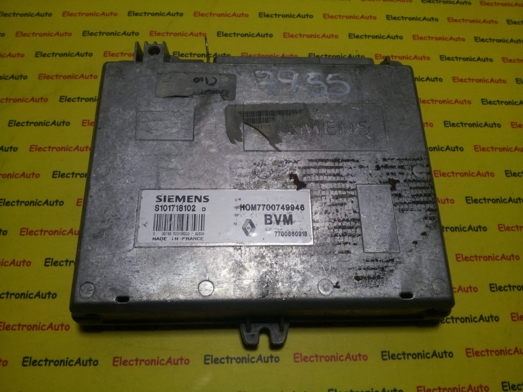 ECU Calculator motor Renault Clio 1.4 S101718102Dm HOM7700749946
