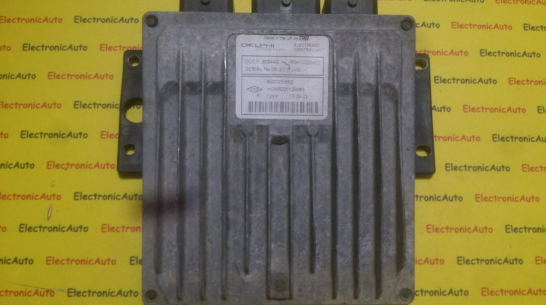 ECU Calculator motor Renault Clio 1.5 dci 8200250662, HOM8200129063