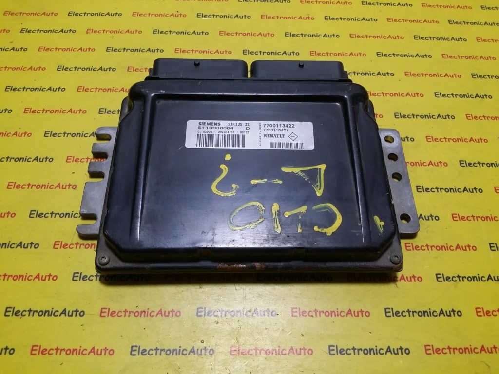 ECU Calculator motor Renault Clio 1.6 S110030004D, 7700113422