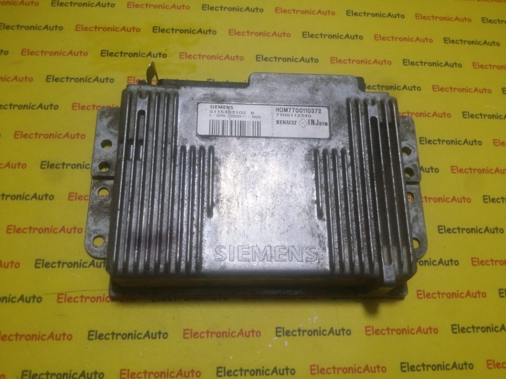 ECU Calculator motor Renault Clio 1.6 S115303102B, HOM7700110372