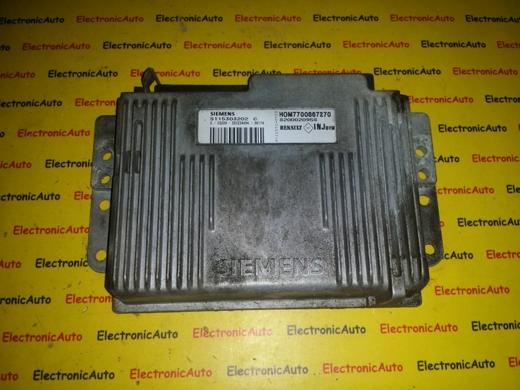 ECU Calculator motor Renault Clio 1.6 S115303202C, HOM7700867270, 8200020958