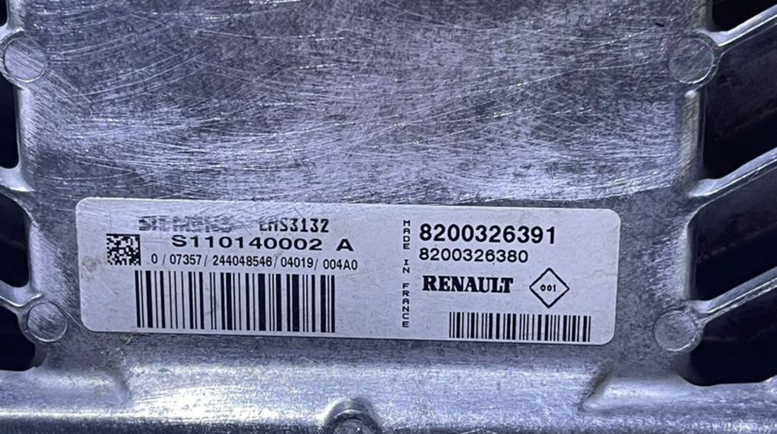 ECU Calculator Motor Renault Clio 2 1.4 1998 - 2012 Cod 8200326391 8200326380 S110140002A S110140002