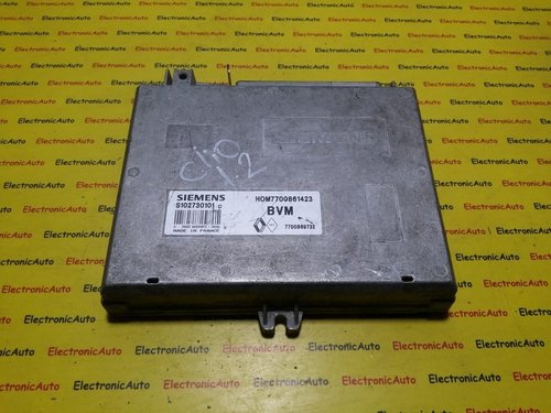 ECU Calculator motor Renault Clio S102730101C, HOM 7700861423, 7700869732,