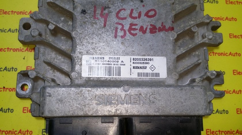 ECU Calculator motor Renault Clio, S110140002A, 8200326391, 8200326380,