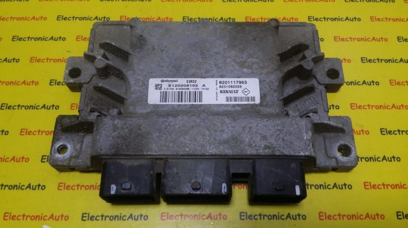 ECU Calculator Motor Renault, Dacia, 8201117953, 8201082039, S120205102A, SIM32