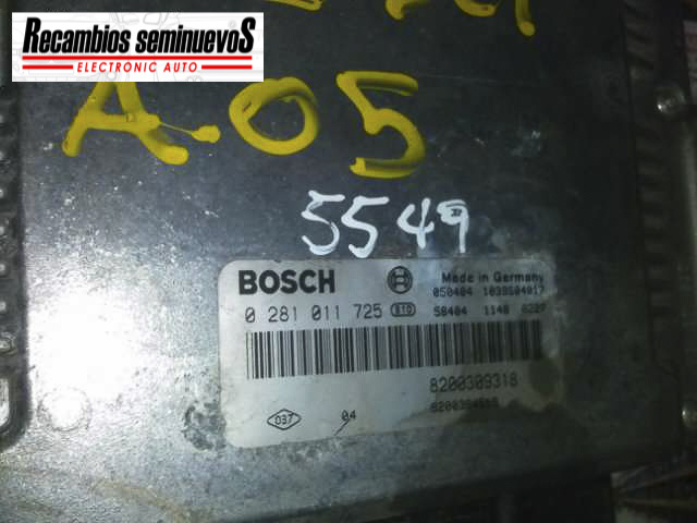 ECU Calculator Motor RENAULT ESPACE, 0281011725, 8200309318, 8200384519,