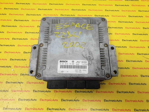 ECU Calculator Motor Renault Espace 2.2DCi, 0281010178, HOM7700115492, 7700115494