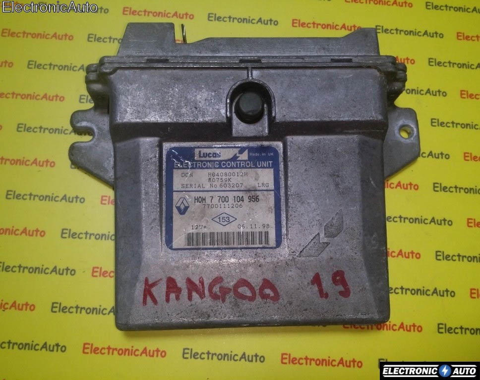 ECU Calculator motor Renault Kangoo 1.9 HOM7700104956 R04080012H