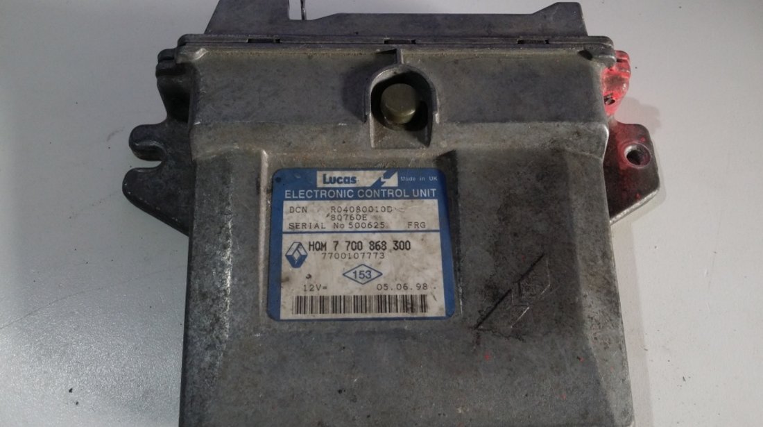 ECU Calculator motor Renault Kangoo 1.9D HOM7700868300 Lucas