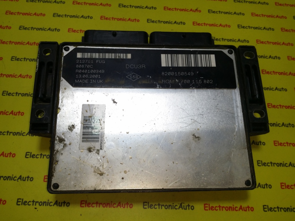 ECU Calculator motor Renault Kangoo 1.9D 8200150549