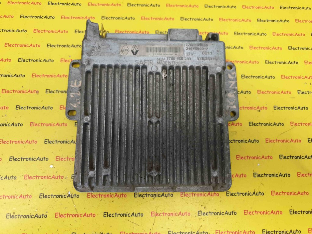 ECU Calculator Motor Renault Kangoo, 7700109686, HOM7700868293, 21649950-7